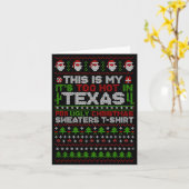 This Is My It's Too Hot Texas For Ugly Christmas S Karte (Gelbe Blume)