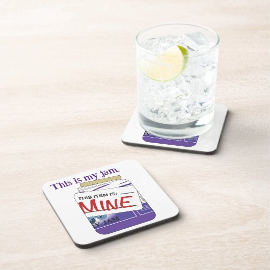 This is My jam Coaster Getränkeuntersetzer (Rechte Seite)
