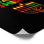 This Is My Kwanzaa Pajamas Seven Principles Candle Poster (Ecke)