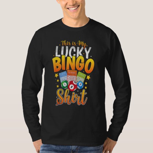 This Is My Lucky Bingo     Bingo Player Caller T-Shirt (Vorderseite)