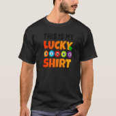 This Is My Lucky Bingo Shirt Bingo Player Funny Bi (Vorderseite)
