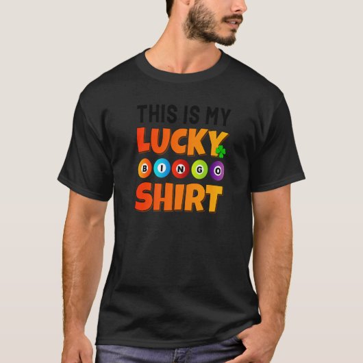 This Is My Lucky Bingo Shirt Bingo Player Funny Bi (Vorderseite)