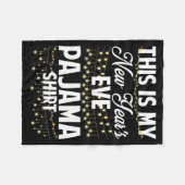 This Is My New Years Eve Pajama Shirt Happy New Ye Fleecedecke (Vorderseite (Horizontal))