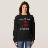 This Is My Otter Feedin Retro Women's River Otter Sweatshirt (Vorne ganz)