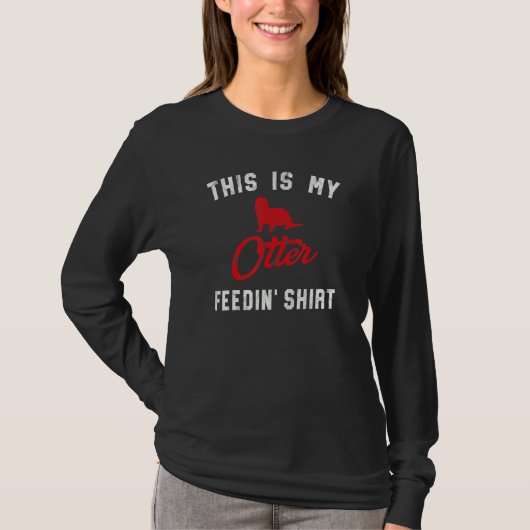 This Is My Otter Feedin Retro Women's River Otter T-Shirt (Vorderseite)