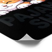 This Is My Pajama Funny Calico Cat  Poster (Ecke)