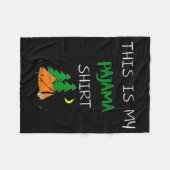 This Is My Pajama Shirt Funny Camng Lovers Gift Ca Fleecedecke (Vorderseite (Horizontal))