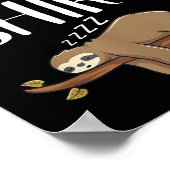 This Is My Pajama Sloth Shirt Funny Sleever Gift  Poster (Ecke)