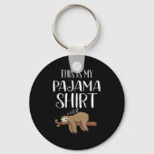 This Is My Pajama Sloth Shirt Funny Sleever Gift  Schlüsselanhänger (Vorderseite)