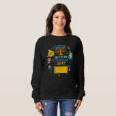 This Is My Pajamakah Hanukkah Chanukah Dreidel Men Sweatshirt (Vorne ganz)