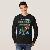 This Is My Pajamakah Hanukkah Pajama T-Shirt (Vorne ganz)