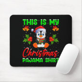 This Is My Penguin Christmas Pajamas Funny Penguin Mousepad (Mit Mouse)