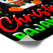 This Is My Penguin Christmas Pajamas Funny Penguin Poster (Ecke)
