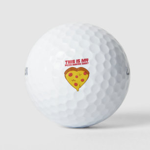 This is My Pizza Making Shirt Heart Golfball