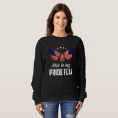 This Is My Pride Flag American Flag Happy 4th of J Sweatshirt (Vorne ganz)