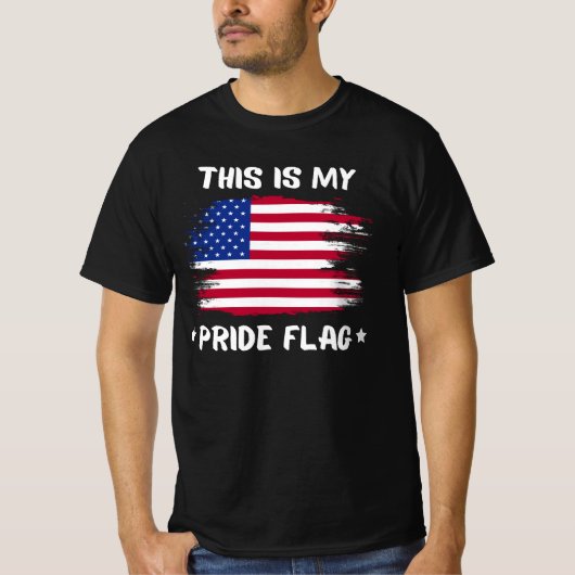 This Is My Pride Flag | USA American 4th Of July P T-Shirt (Vorderseite)