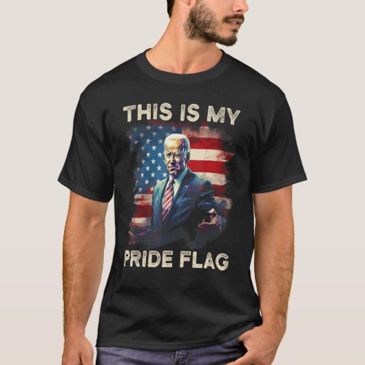 This Is My Pride Flag USA American 4th of July Pat T-Shirt (Vorderseite)