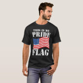 This Is My Pride Flag USA American 4th of July Pat T-Shirt (Vorne ganz)