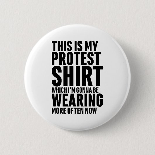This Is My Protest Funny Sarcastic Humor Button (Vorderseite)