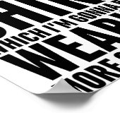 This Is My Protest Funny Sarcastic Humor Poster (Ecke)