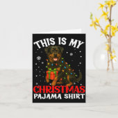This Is My Rottweiler Christmas Pajama Shirt Xmas Karte (Gelbe Blume)