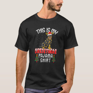 This Is My Rottweiler Dog Christmas Pajamas Xmas P T-Shirt