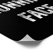 This Is My Running Face Funny Running Poster (Ecke)