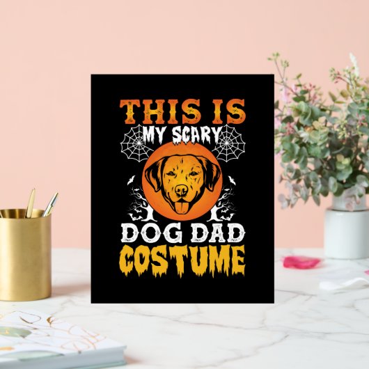 This is My Scary Dog Dad Costume Acrylschild (Hochzeit)