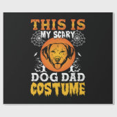 This is My Scary Dog Dad Costume Geschenkpapier (Flach)