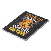 This is My Scary Dog Dad Costume Notizblock (Rotiert)