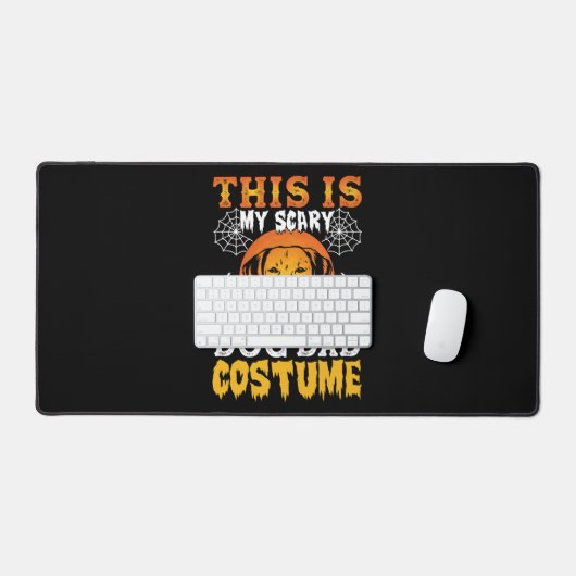 This is My Scary Dog Dad Costume Schreibtischunterlage (Tastatur & Maus)