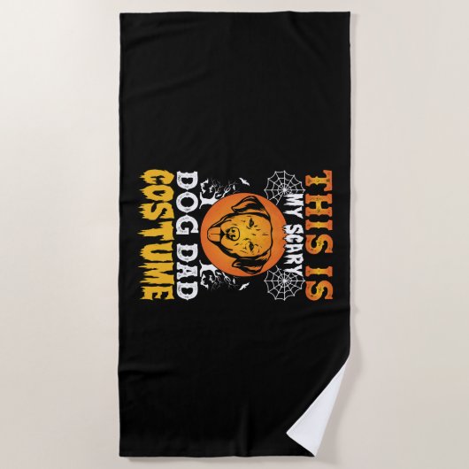 This is My Scary Dog Dad Costume Strandtuch (Vorderseite)