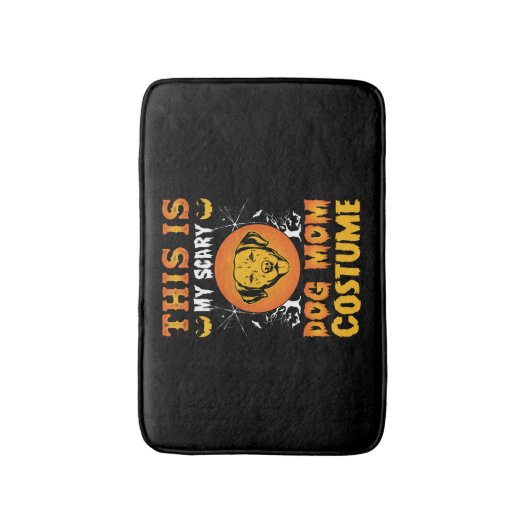 This is My Scary Dog Mom Costume Badematte (Vorderseite Vertikal)
