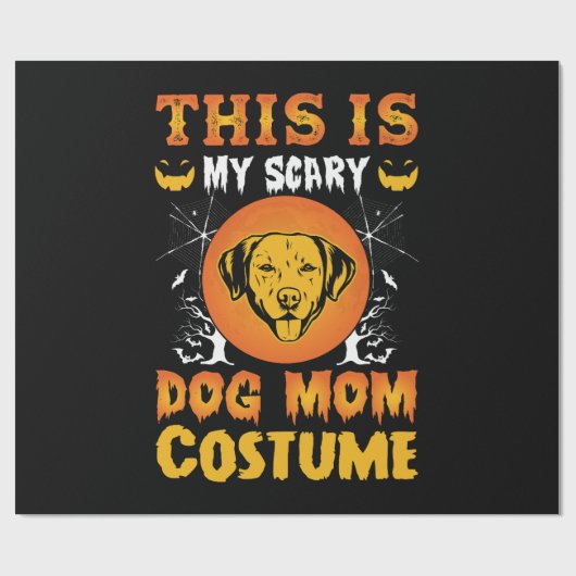 This is My Scary Dog Mom Costume Geschenkpapier (Flach)