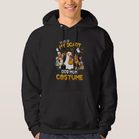 This Is My Scary Dog Mom Costume Hoodie (Vorderseite)