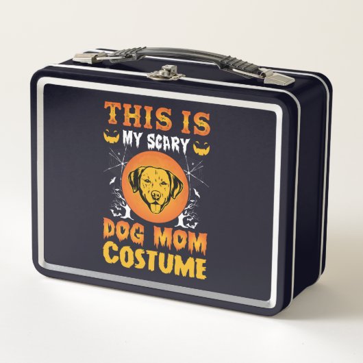This is My Scary Dog Mom Costume Metall Brotdose (Vorderseite)