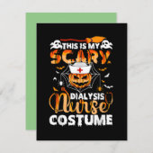 This Is My Scary School Nurse Kostüm Halloween Mitteilungskarte (Vorne/Hinten)
