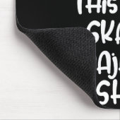 This Is My Skateboarding Pajama Shirt For Skaters Mousepad (Ecke)