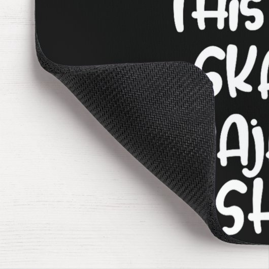 This Is My Skateboarding Pajama Shirt For Skaters  Mousepad (Ecke)