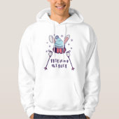 This is my Ski Suit Skiing Rabbit with ski poles Hoodie (Vorderseite)