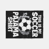 This Is My Soccer Pajama For Players Teens Boys Gi Fleecedecke (Vorderseite (Horizontal))