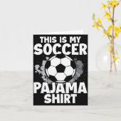 This Is My Soccer Pajama For Players Teens Boys Gi Karte (Gelbe Blume)