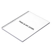 This Is My Stop Minimalist Professional Notebook Notizblock (Linke Seite)