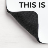 This Is My Stop Minimalist Typographic Mouse Pad Mousepad (Ecke)