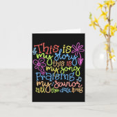 This Is My Story - Christian Faith Gift Karte (Gelbe Blume)