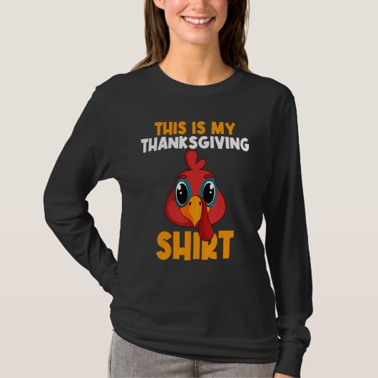 This Is My Thanksgiving  Happy Turkey Day Thanksgi T-Shirt (Vorderseite)