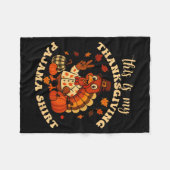 This Is My Thanksgiving Pajama Matching Family Tha Fleecedecke (Vorderseite (Horizontal))