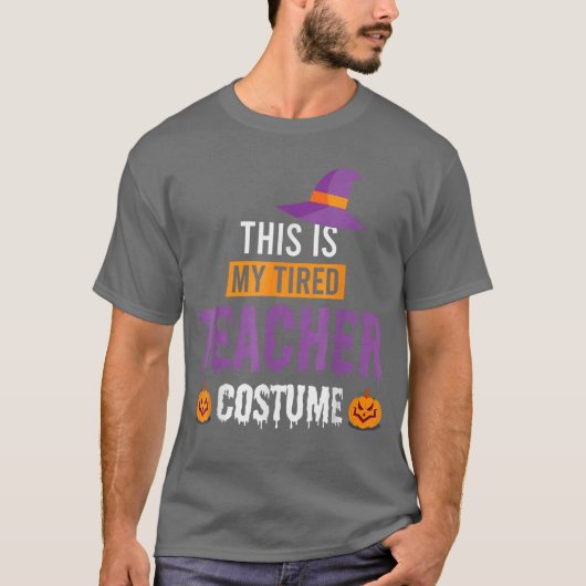 This is My Tired Teacher Scary Halloween Costume M T-Shirt (Vorderseite)