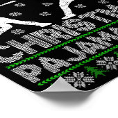 This Is My Ugly Christmas Pajama Baseball Funny Wi Poster (Ecke)