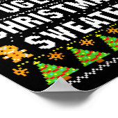 This Is My Ugly Sweater Funny Christmas Short Slee Poster (Ecke)